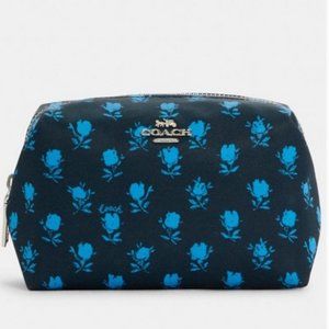 Coach Small Boxy Cosmetic Case With Badland Floral